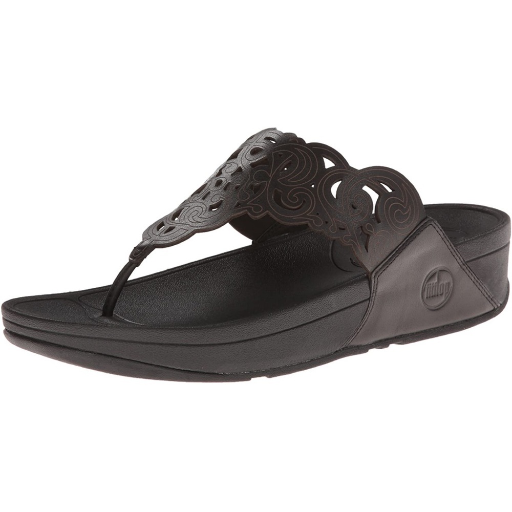 FitFlop Flora Sandals Black Size 5.5